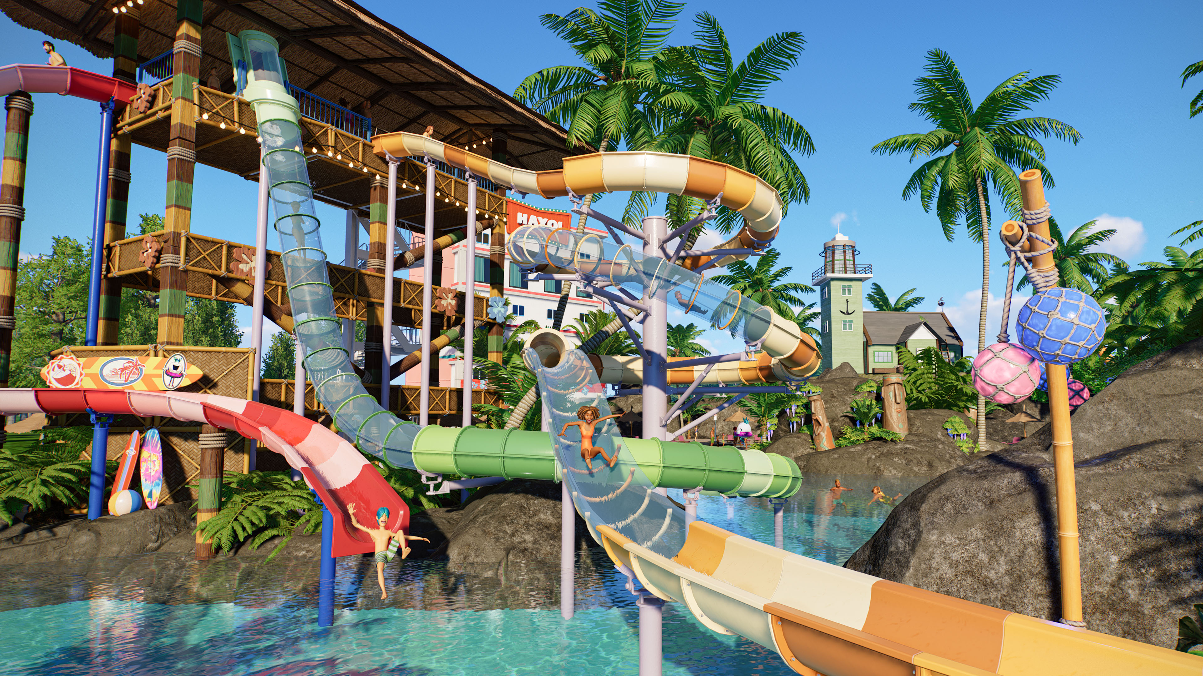 Water channels in Planet Coaster 2