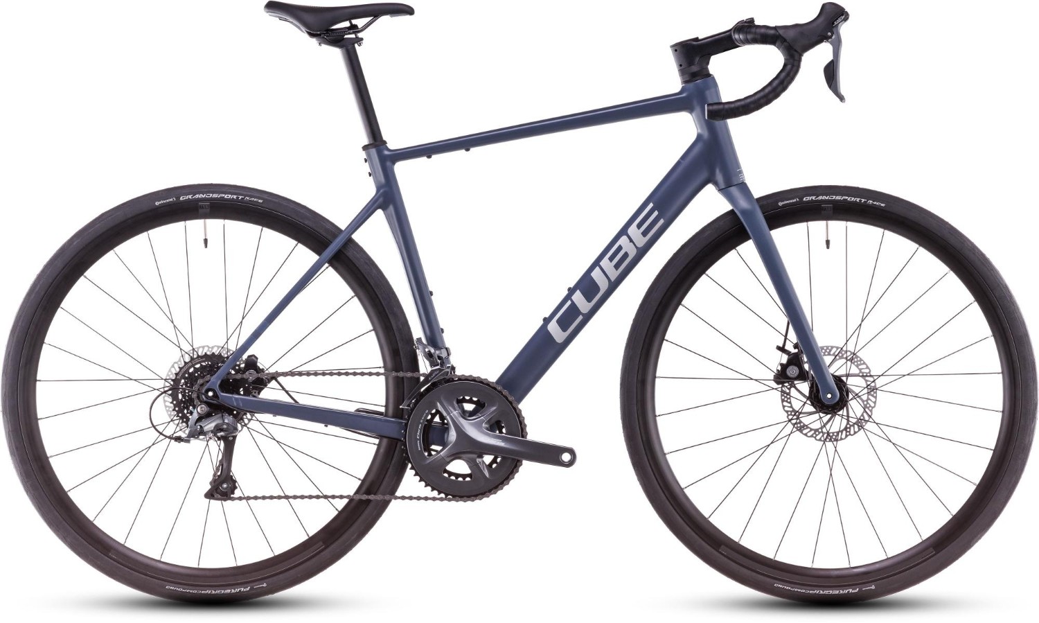 Cube Attain Pro 2025 in night flight/grey on a white background