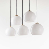 Brass linear pendant from Crate &amp; Barrel