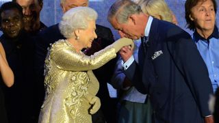 King Charles most memorable moments - 2021 Jubilee concert, Prince Charles said _Your Majesty, mummy_