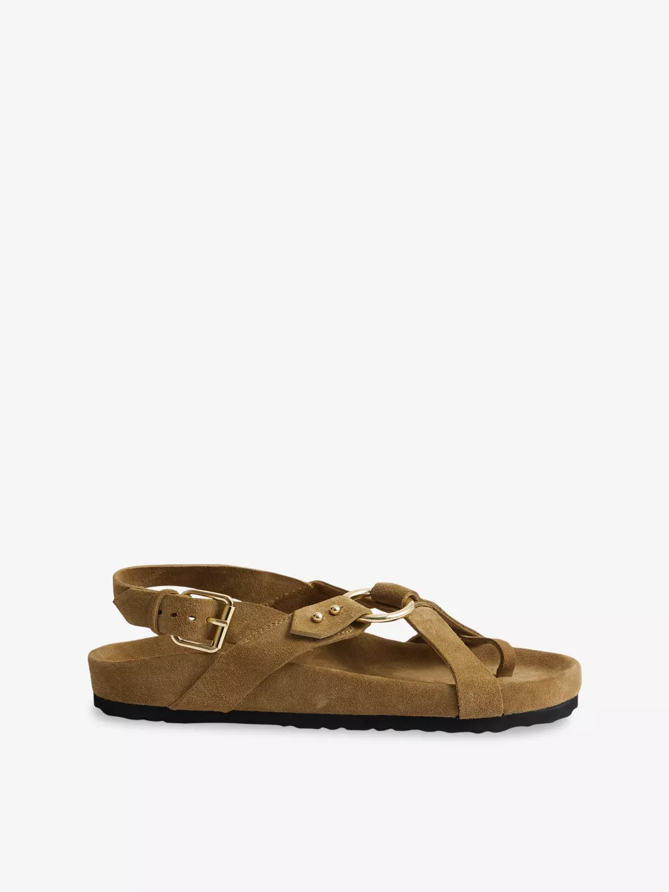 Mexico Suede Sandals - Eur 36 / 3 Uk Women