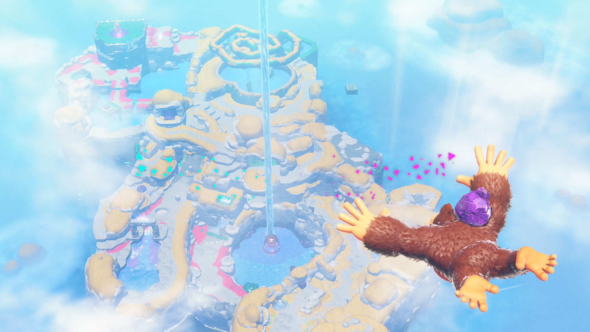 Donkey Kong Bananza review; colourful animated game characters