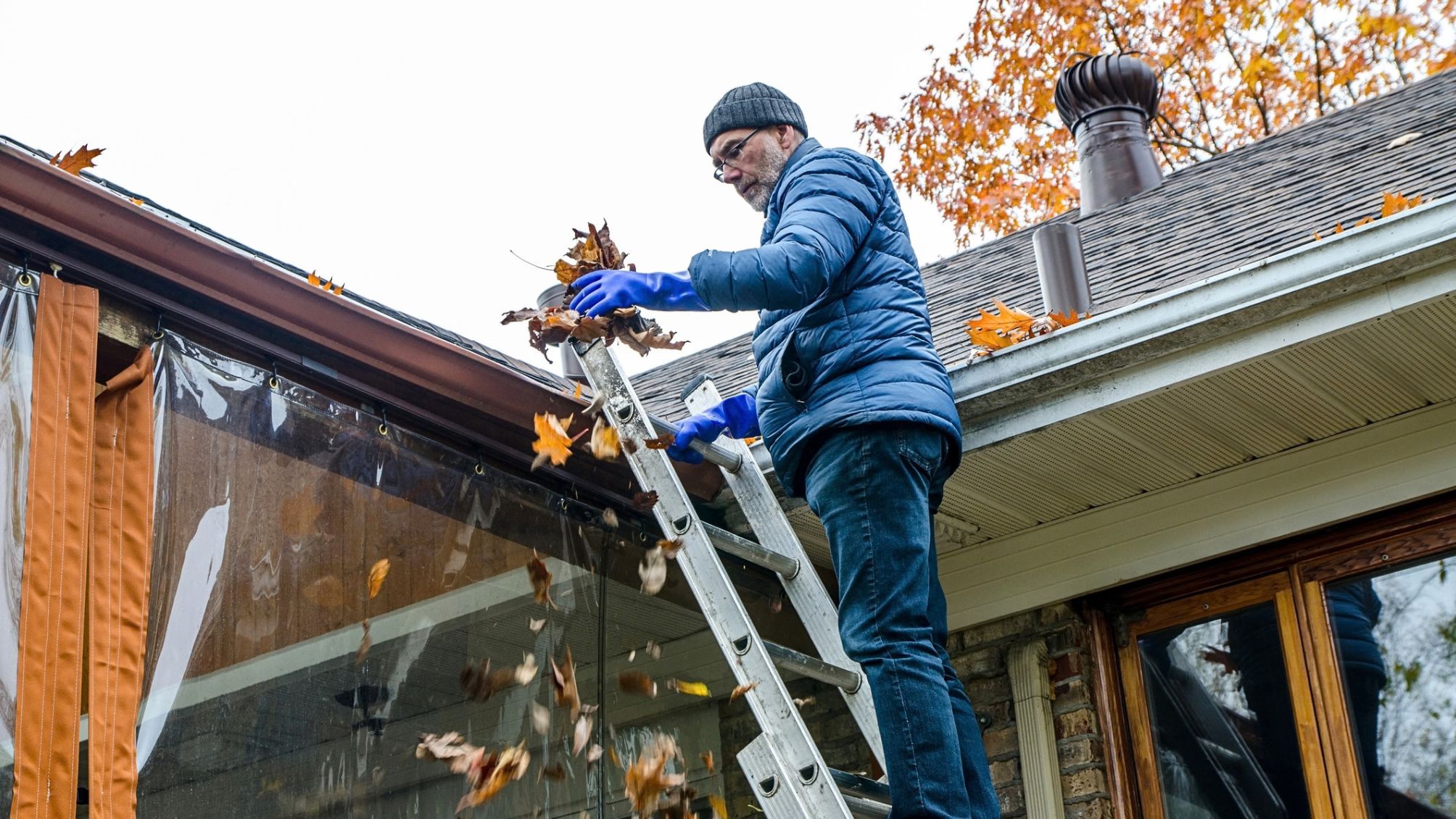 6. Clean the gutters