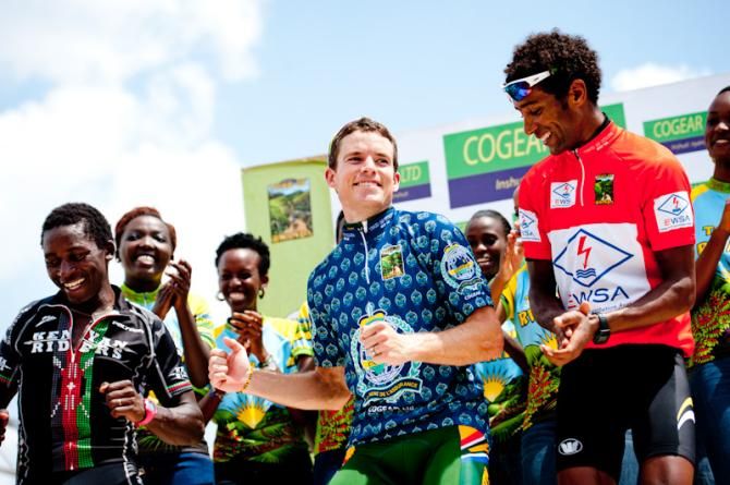 After the award ceremony, riders and podium girls themselves