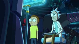 The two main characters of Rick and Morty in a promotional shot for season 7.