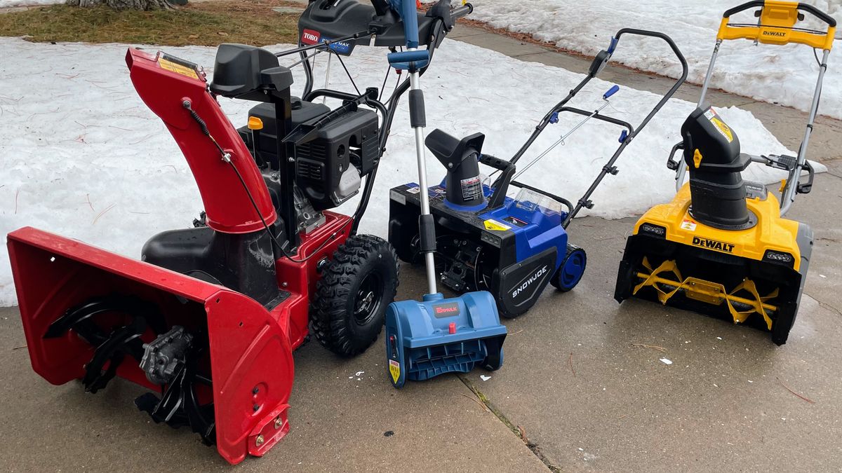 testing units for best snow blowers 