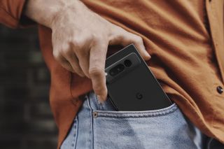Google Pixel Fold in pocket