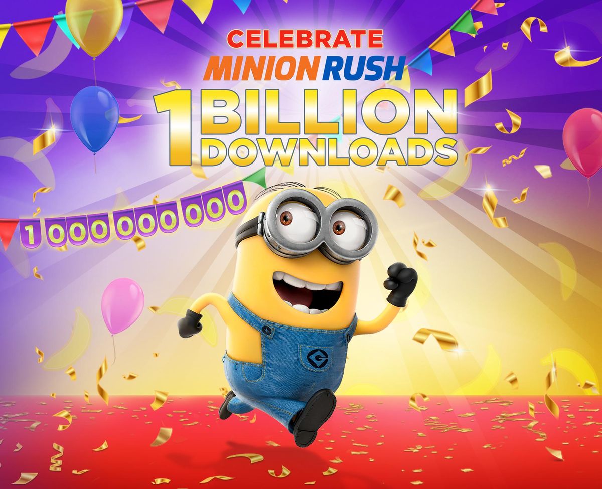 Minion Rush 1billion Downloads