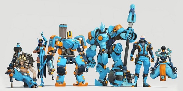 The Overwatch crew in Spitfire kits.