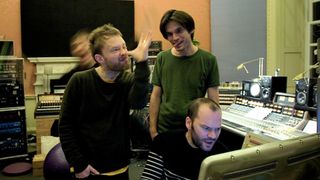 Nigel Godrich in the studio with Radiohead