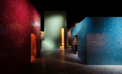 Milan's La Permanente museum held Hermès dramatic installation