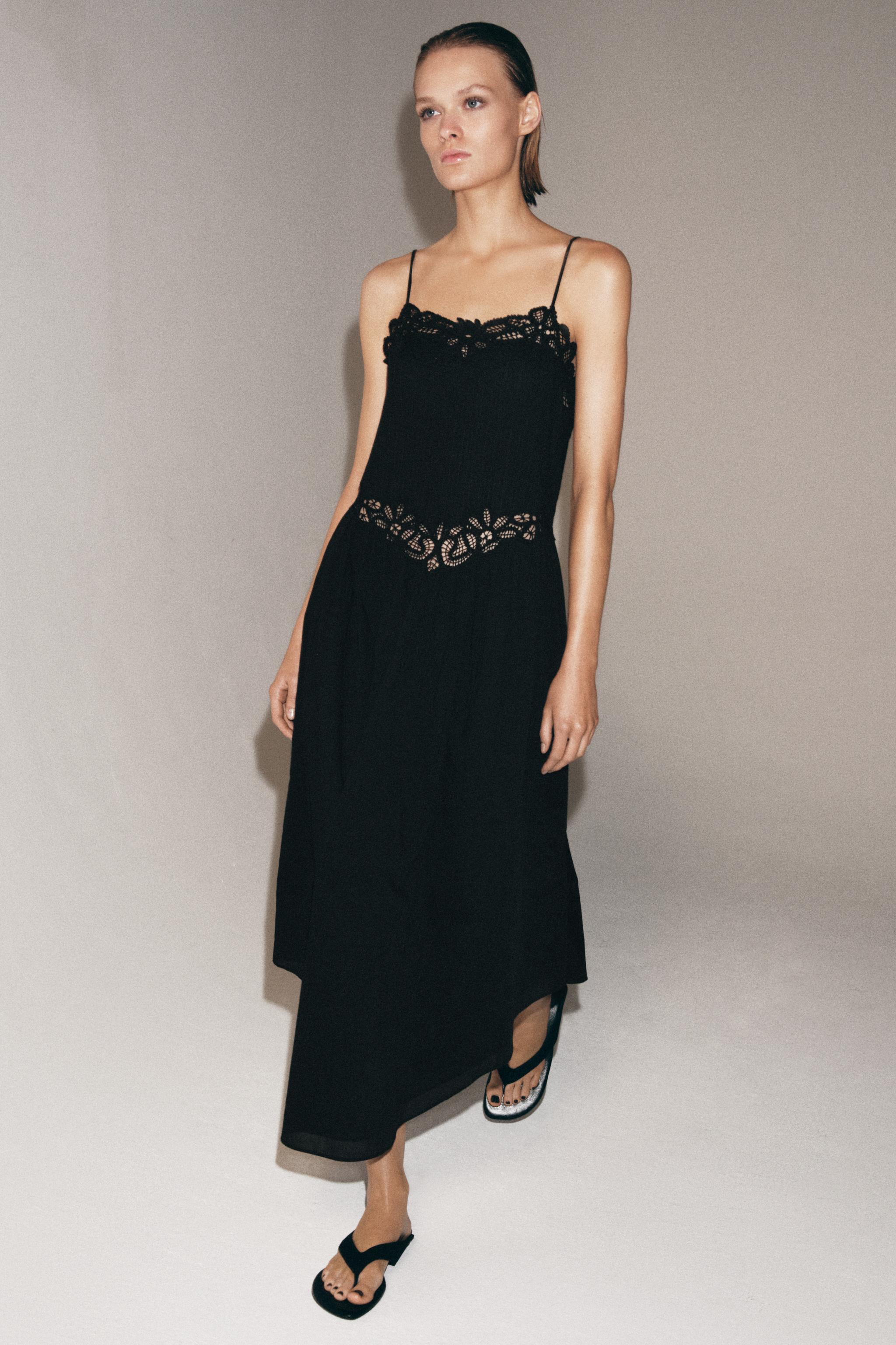 Zw Collection Lace Midi Dress