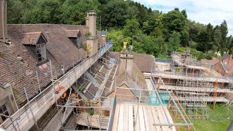 Ribbesford House during its work