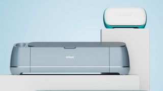 Best Cricut machines; two craft machines on white stands