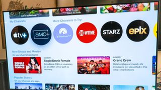 The Apple TV Channels section of the Apple TV app