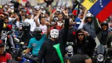 Protesters gather on the streets of Venezuela after the contested election of President Nicolas Maduro