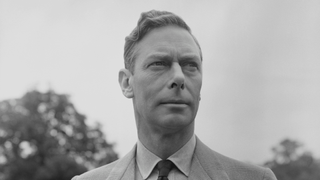 King George VI in the gardens at Windsor Castle, England on July 8, 1946