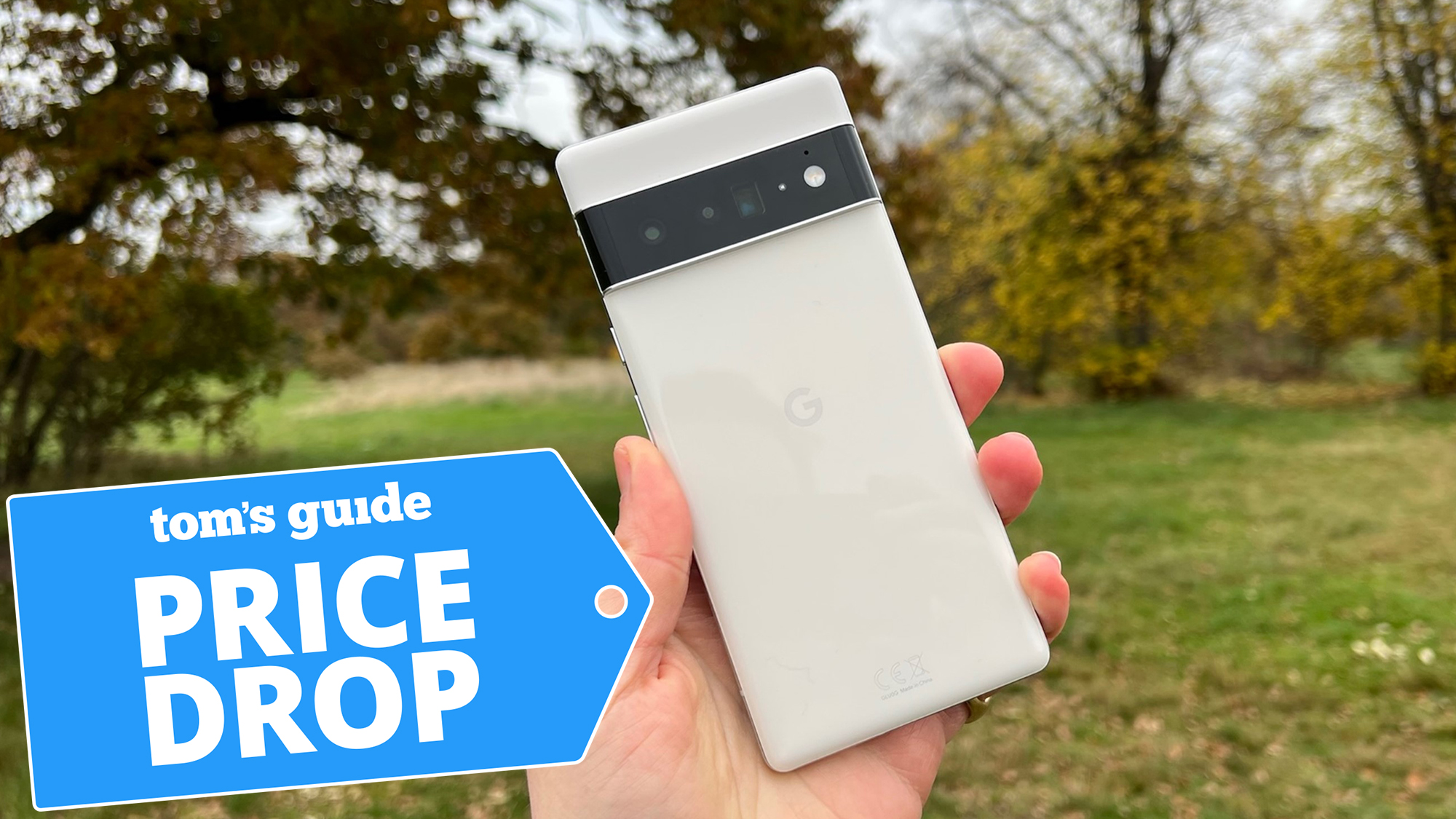 Google Pixel 6 Pro в белом цвете с картой сделки