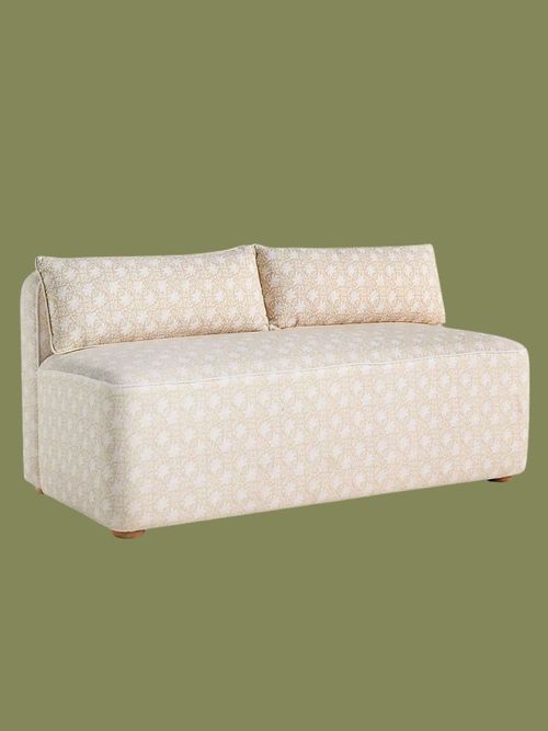 Magnolia Linen-Blend Dining Bench