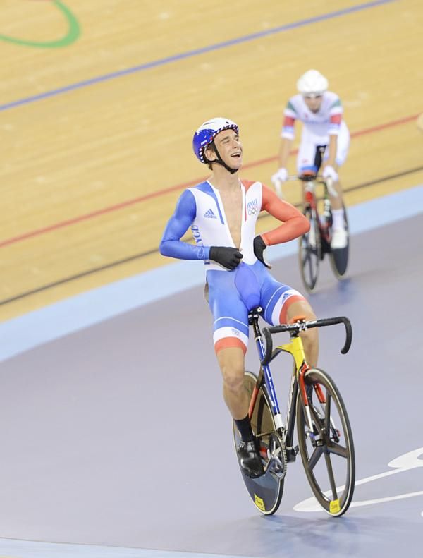 Bryan Coquard (France) won the elimination race and leads the men's omnium standings after three of six rounds.