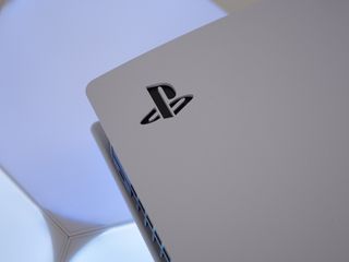 PS5 console with logo