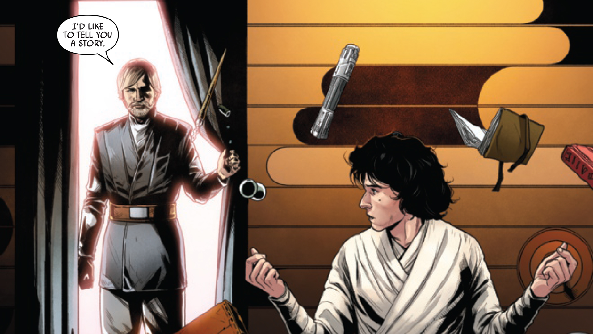 Star Wars #50 pone fin a la era actual de los cómics de Star Wars de Marvel con un enfrentamiento entre Luke Skywalker y Ben Solo.