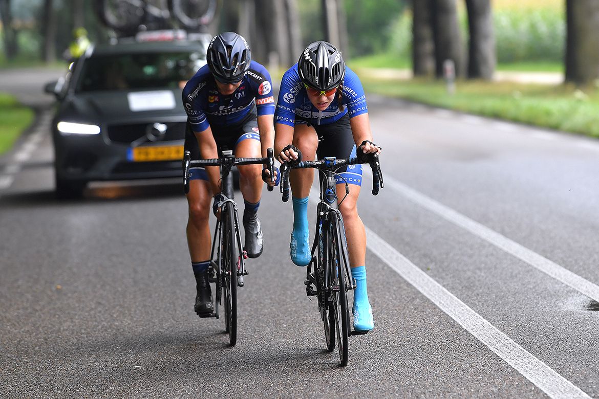 Tatiana Guderzo and Simona Frapporti in the breakaway