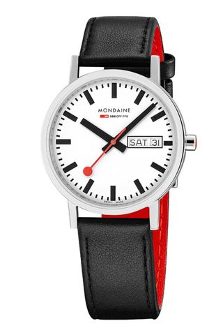 Mondaine Classic leather watch