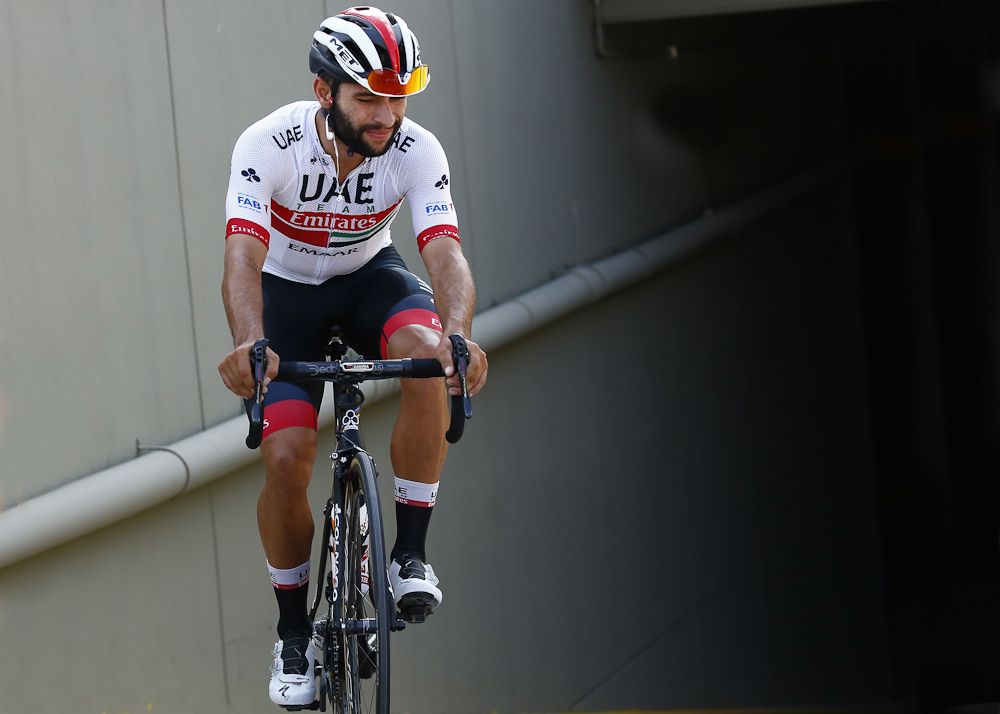 Fernando Gaviria (UAE - Team Emirates) gets ready to start his season in San Juan