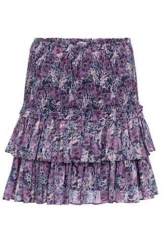 Naomi floral cotton voile miniskirt