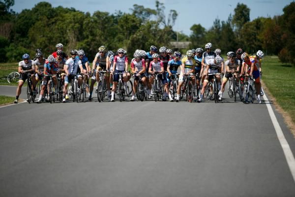 The riders get ready to roll-out.