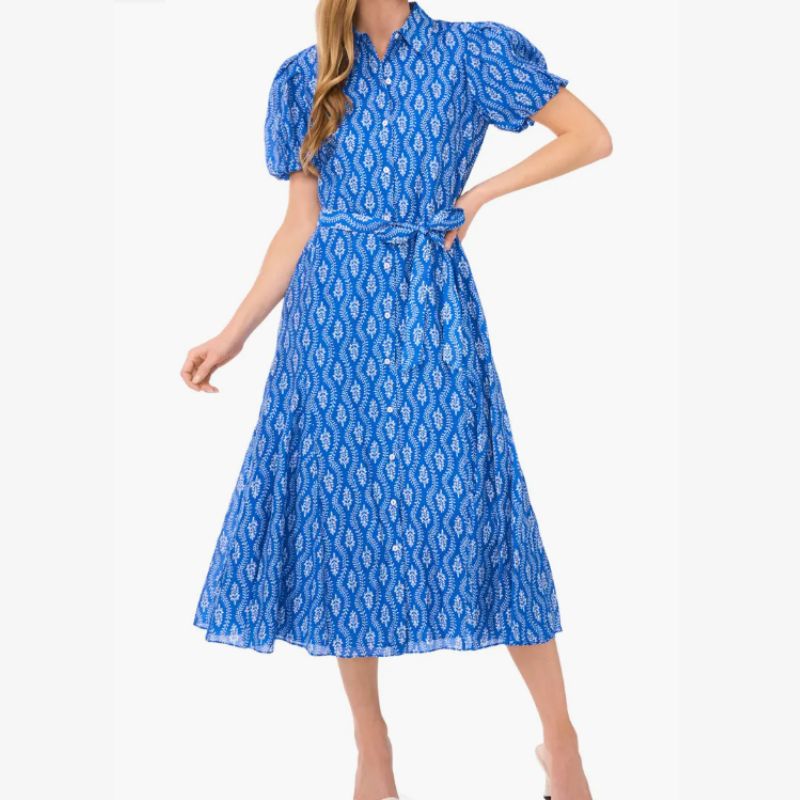 blue midi dress