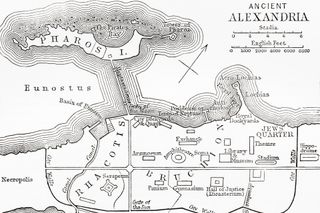 An ancient map of Alexandria