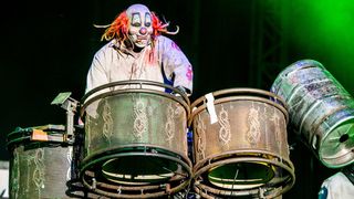 Slipknot's Clown performing at Download 2014