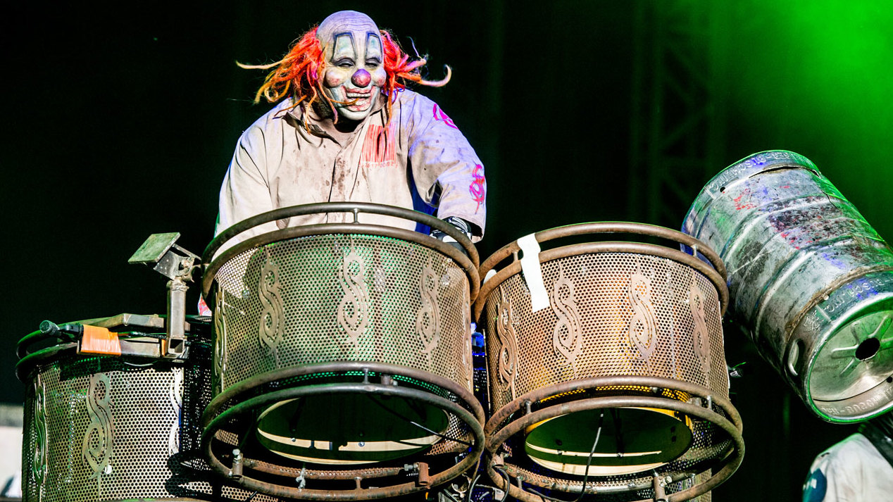 Slipknot&#039;s Clown performing at Download 2014