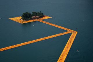 The Floating Piers installation.