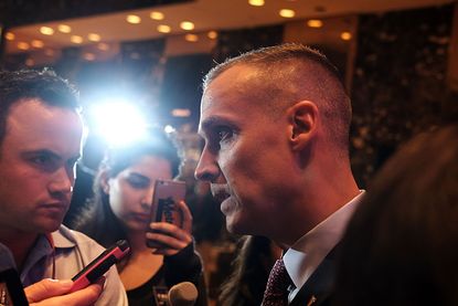 Corey Lewandowski defended a tweet by Donald Trump that has been called out for being antisemitic. 