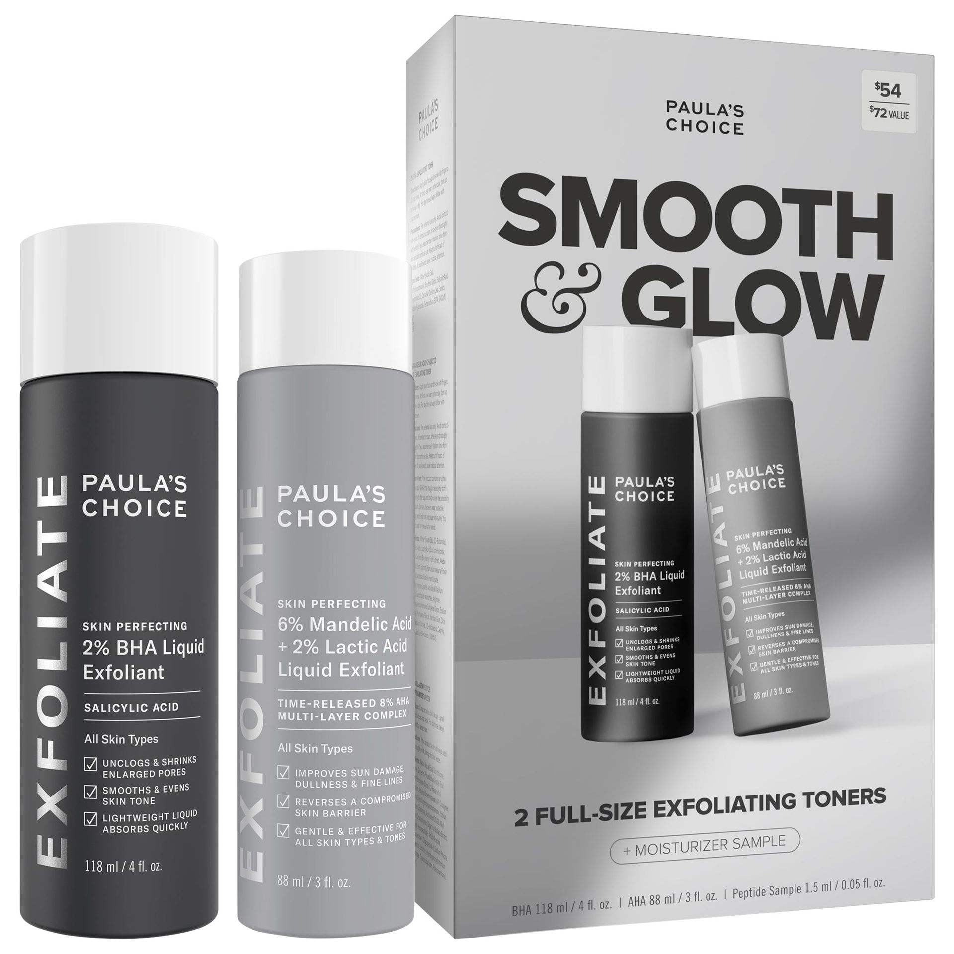 Smooth & Glow Gift Set for Clearer, Brighter Skin