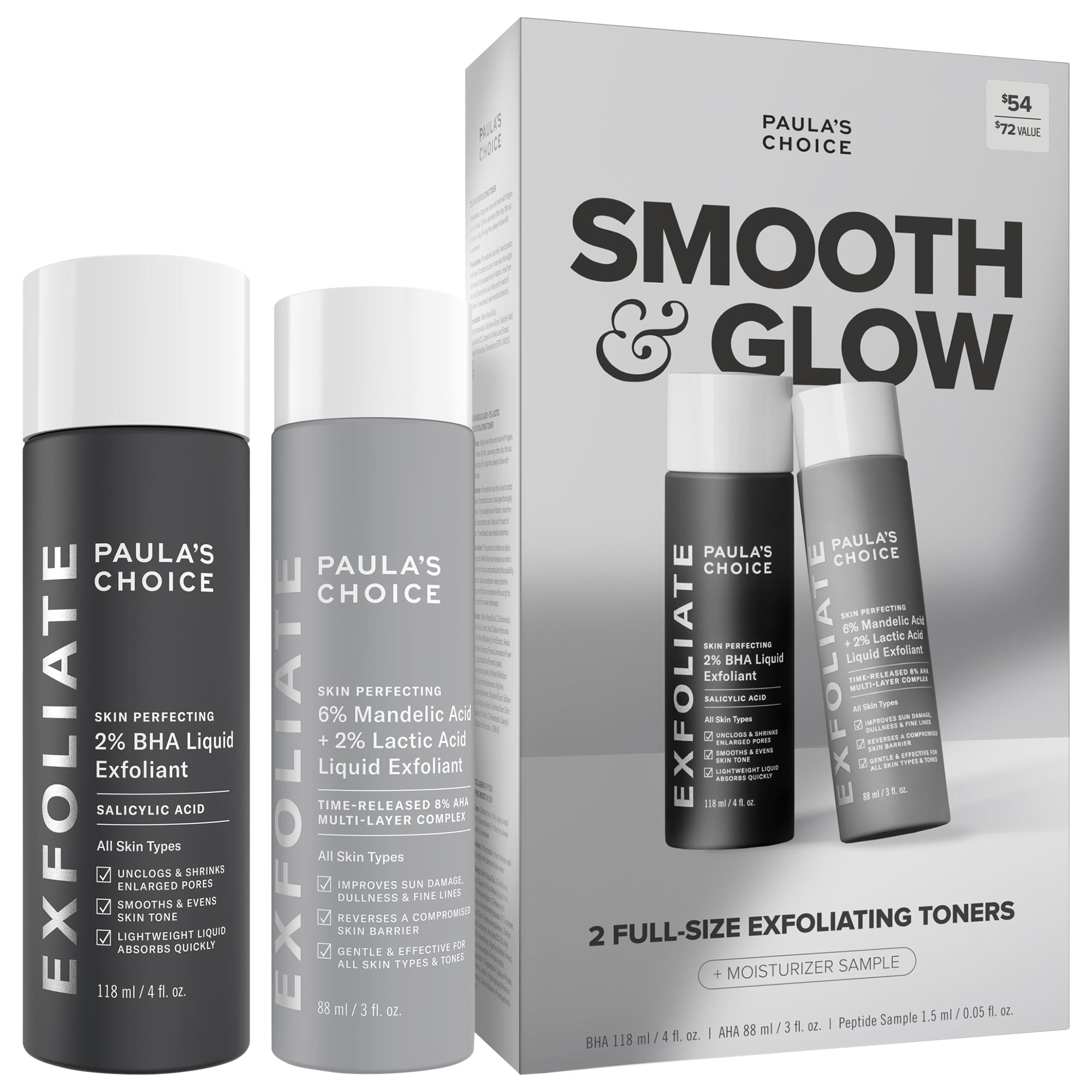 Smooth &amp;amp; Glow Gift Set for Clearer, Brighter Skin