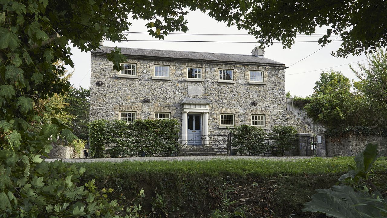 Exterior of canalside home