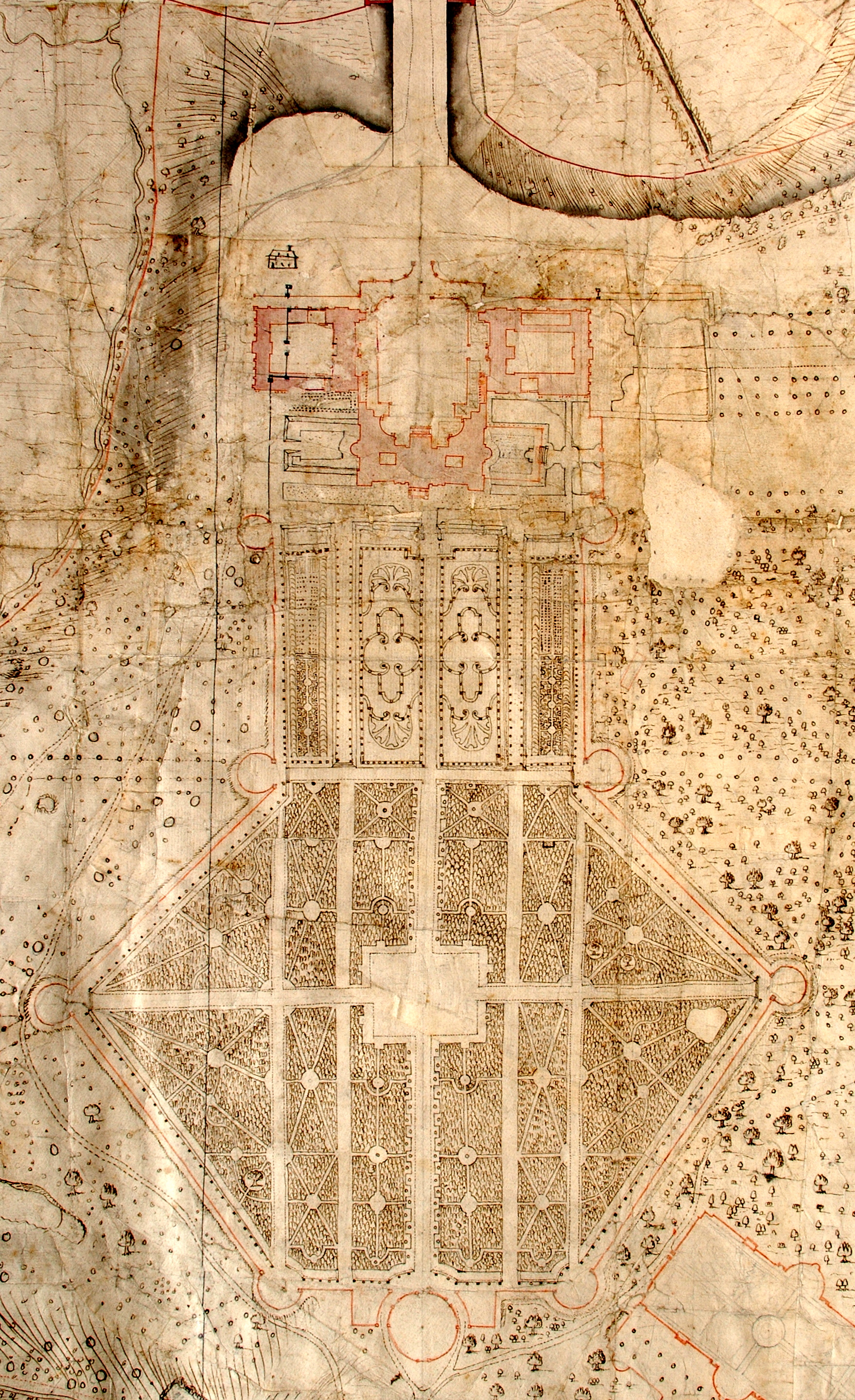 1719 plan of parterre