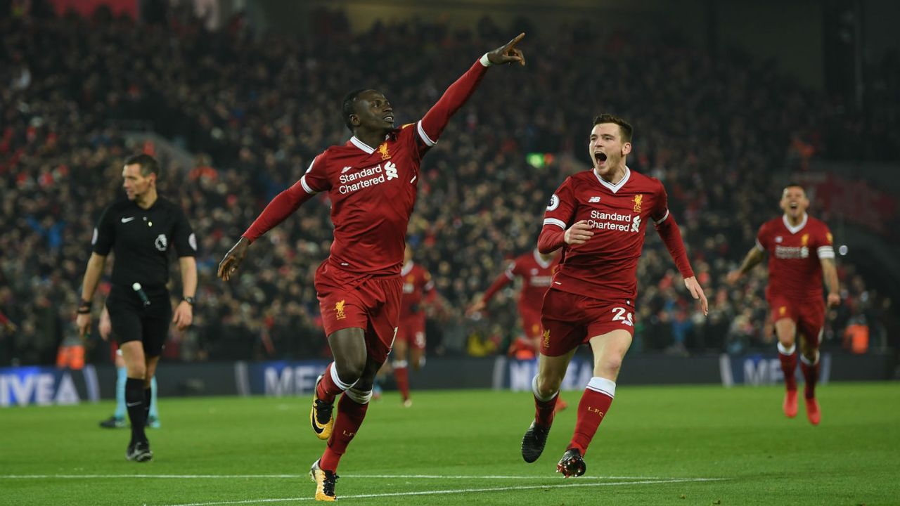 Sadio Mane Liverpool 4 Manchester City 2 Premier League