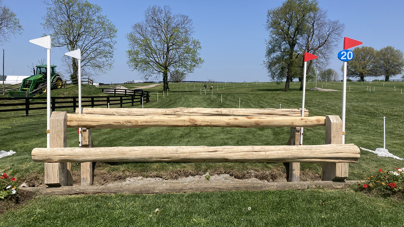 Kentucky Three-Day Event cross-country course fence 20