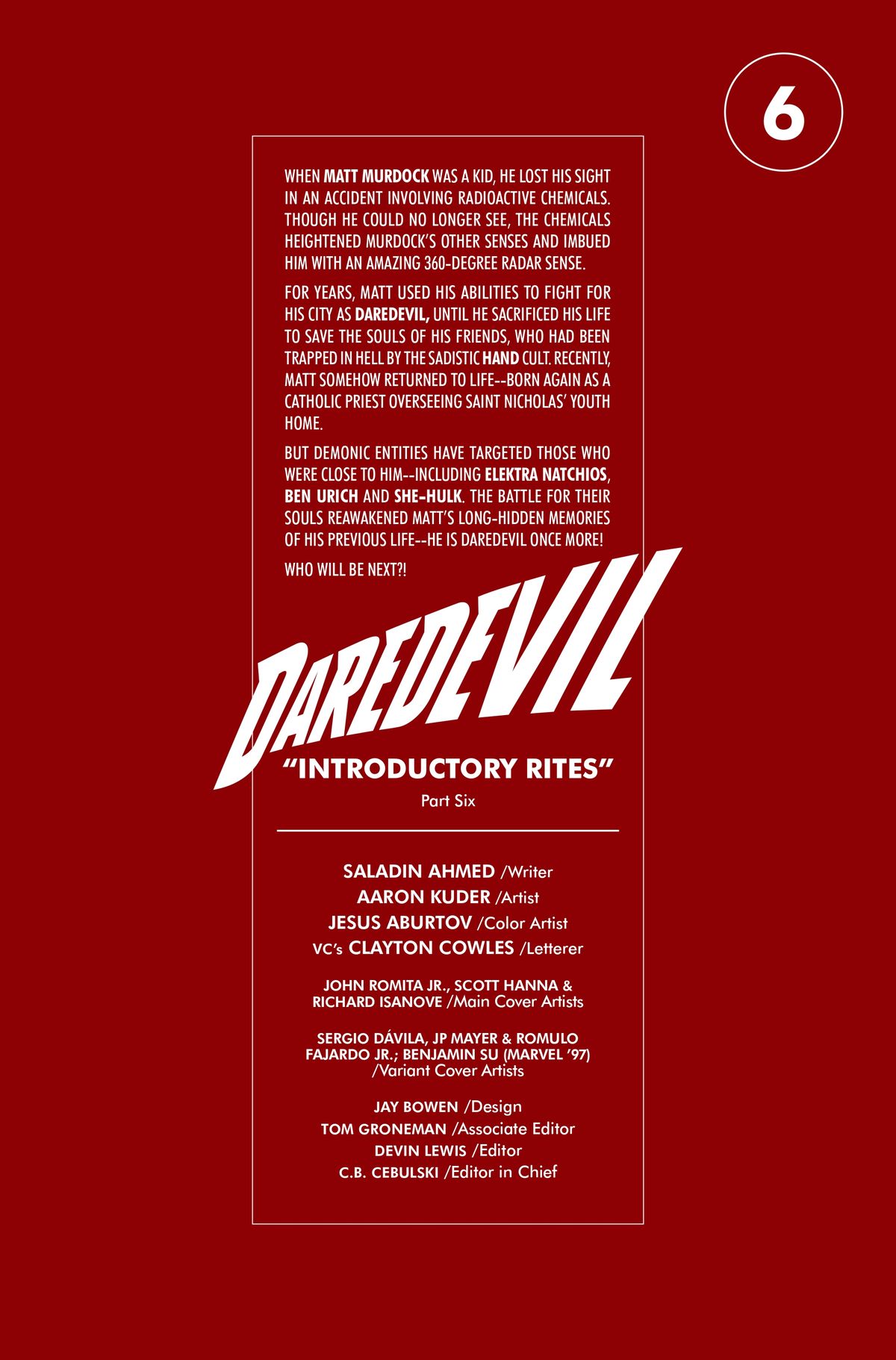 Pages from Daredevil #6