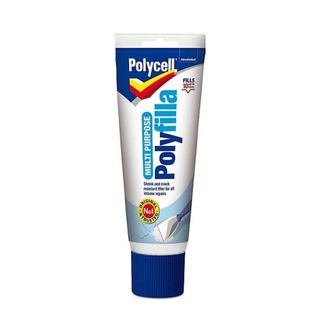 Polycell White Ready Mixed Filler tube on white background