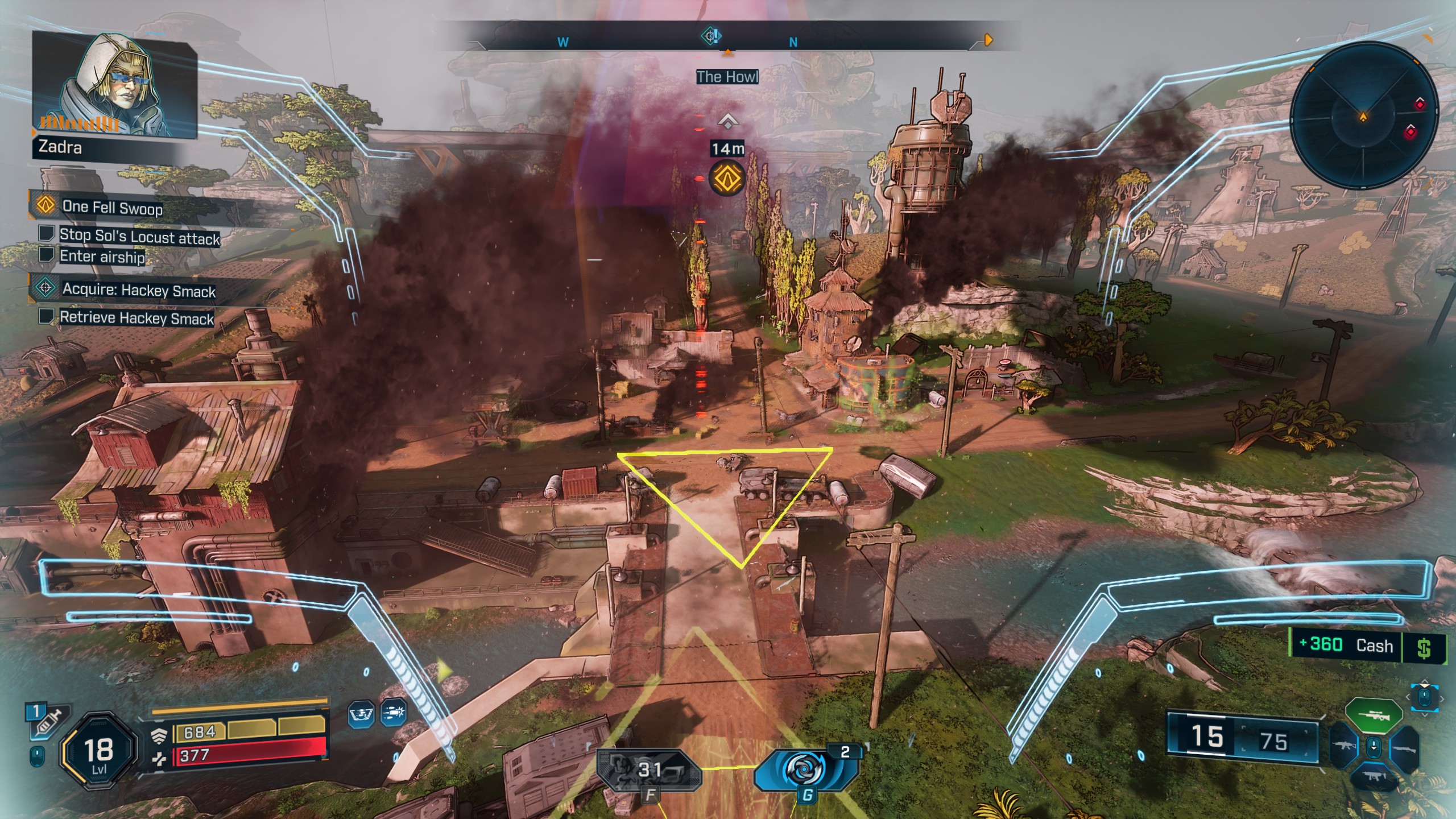 Borderlands 4 screenshot of the player in the sky