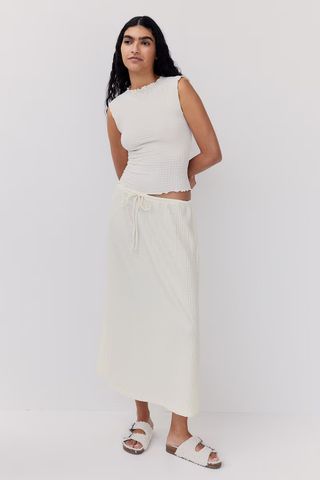 H&M, Textured Jersey Skirt