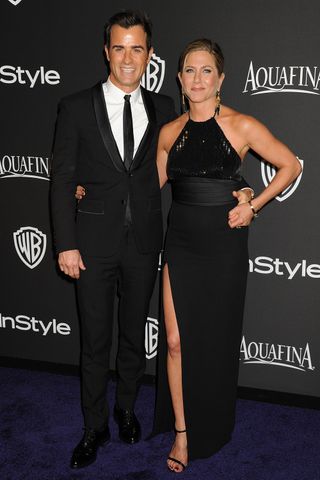 Jennifer Aniston & Justin Theroux at The Golden Globes After Party 2015