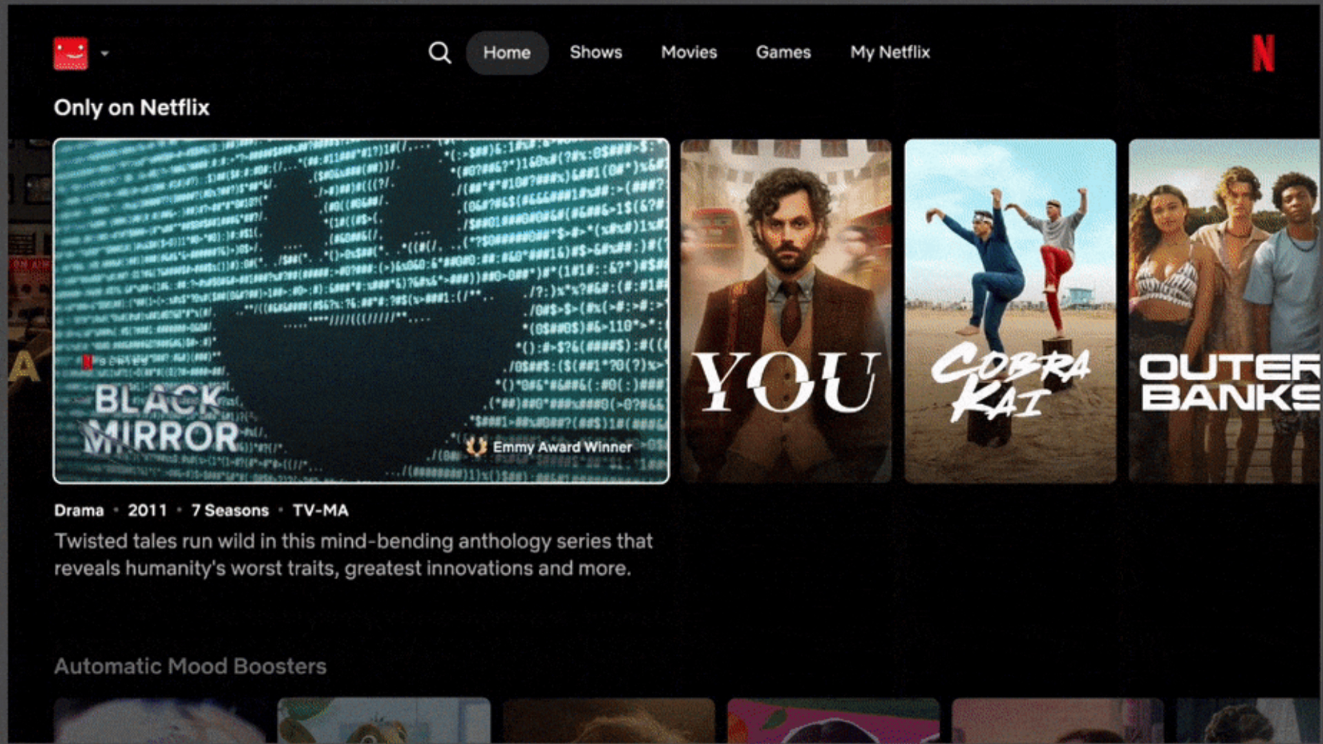 Netflix Homepage Update 2025