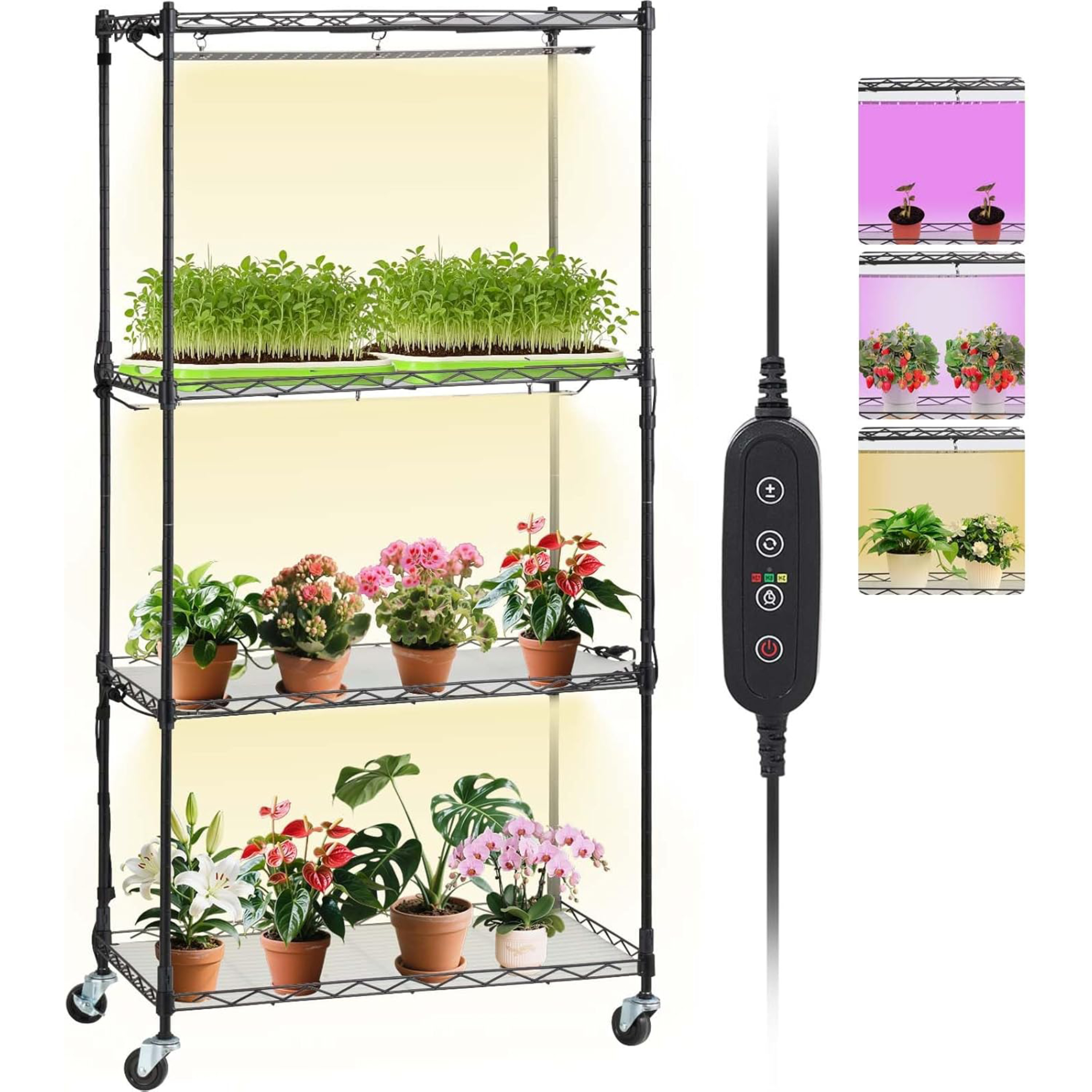 VEVOR Plant Stand with Grow Light